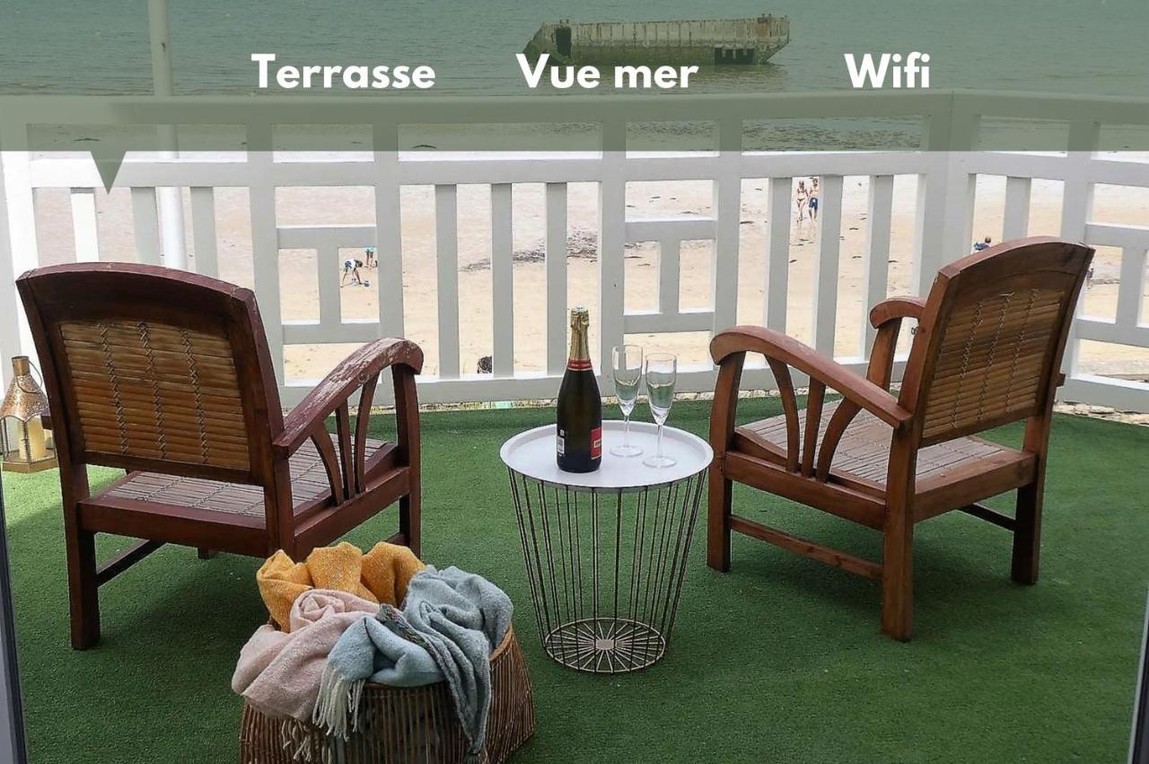 Appartement De Standing - Avec Terrasse Et Vue Mer Arromanches-les-Bains Esterno foto