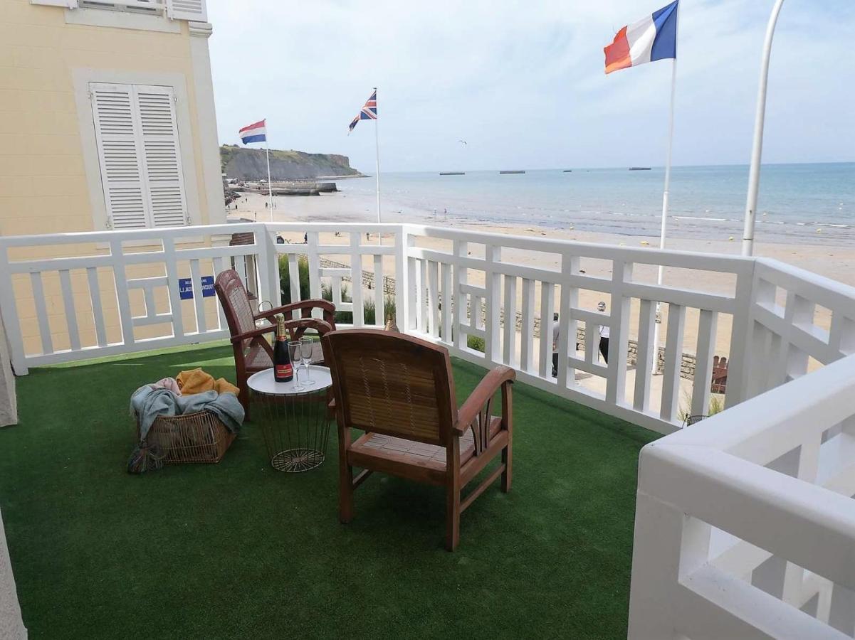 Appartement De Standing - Avec Terrasse Et Vue Mer Arromanches-les-Bains Esterno foto