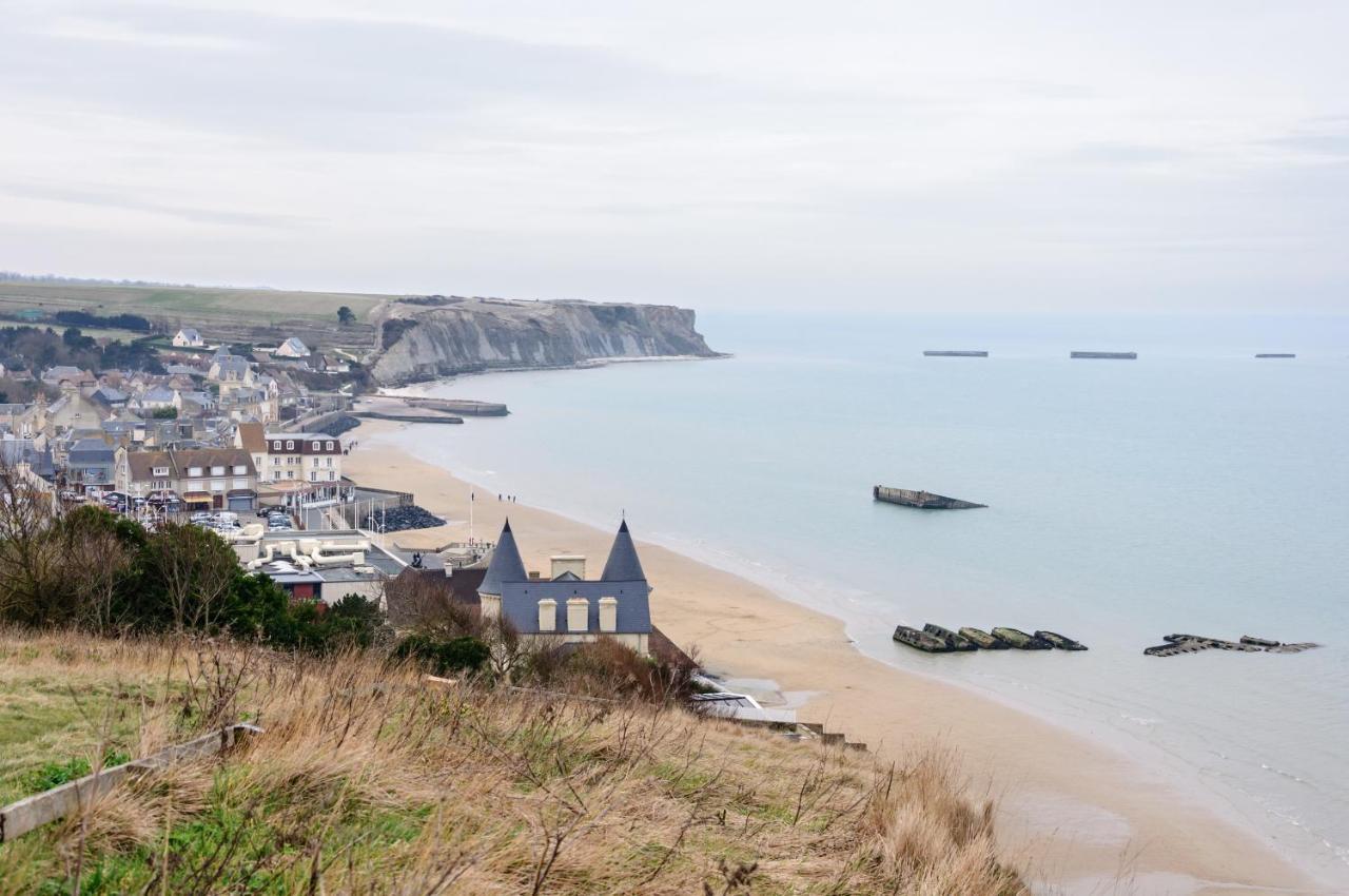 Appartement De Standing - Avec Terrasse Et Vue Mer Arromanches-les-Bains Esterno foto